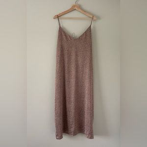 Blush Speckled Slip Dress